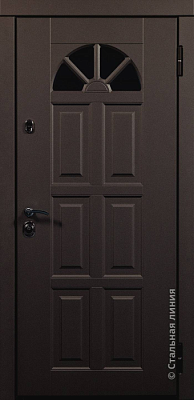 Дверь Кармен цвет коричневый/дуб темный 860х2050 мм
